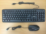 Brand New UER® USB Keyboard and Mouse Combo Color Black