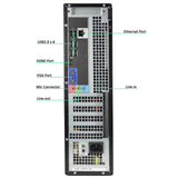 Dell Optiplex 3010 DT SFF Computer Intel Core i5 3450 3.1GHz 4GB DDR3 RAM 256GB SSD Windows 10 Pro 64 bit