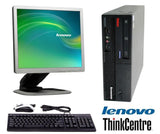 Lenovo ThinkCentre M57 Computer 17" LCD Monitor Bundle Desktop PC with Windows 10 or XP