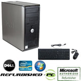Dell Optiplex Computer Tower PC Core 2 Duo Windows 10 Keyboard Mouse