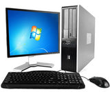 HP Compaq pro DC5800 SFF PC  Desktop Computer Intel  Core 2 Duo  2.4GHz 4GB Ram 250GB DVD windows 10 Home 19" LCD Monitor  Keyboard Mouse