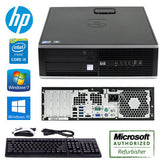 HP Compaq 8000 Elite Pro SFF Desktop Computer  Core 2 Duo 3.0 GHz 4 GB DDR3 250 GB HDD Windows 7 Pro 64-bit