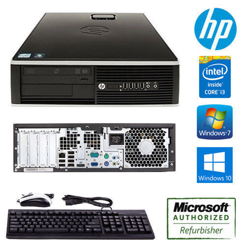 HP Compaq 6200 Pro SFF HP Desktop Computer Fast Core i3 3.10GHz Core PC Win 7 or 10