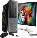RENEWED Desktop Computer Package Dell Optiplex 790, Intel Quad Core i7-2600 Up to 3.80 GHz, WIN 10 Pro, DVD-RW, WIFI, Bluetooth, LCD (Customize)