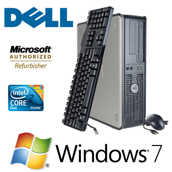 Fast Dell Optiplex Desktop PC Windows 7 Pro Computer Keyboard and Mouse