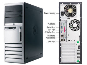 CLEARANCE!! Fast HP Windows 7 Pro Tower Desktop Computer Dual Core 3.4 GHz | 500 HDD | 8GB RAM | Wifi