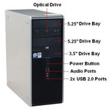 CLEARANCE!! Fast HP Tower Desktop Computer PC Core 2 Duo with Windows 7 Pro