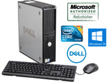Dell Optiplex Desktop Computer 2.9 GHz Core 2 Duo Tower PC, 8GB, 1 TB HDD, Windows 10 Pro, 19" Dual Monitor
