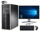 CLEARANCE!! Fast HP Tower Desktop Computer Core 2 Duo WIN 7 PRO + 19" LCD+KB+MS